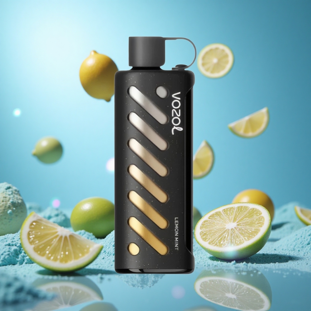 VOZOL Gear Shisha 25000 Puffs Citron Mynta 30 Läckra Smaker S.i.L.C Tech partihandel Sverige