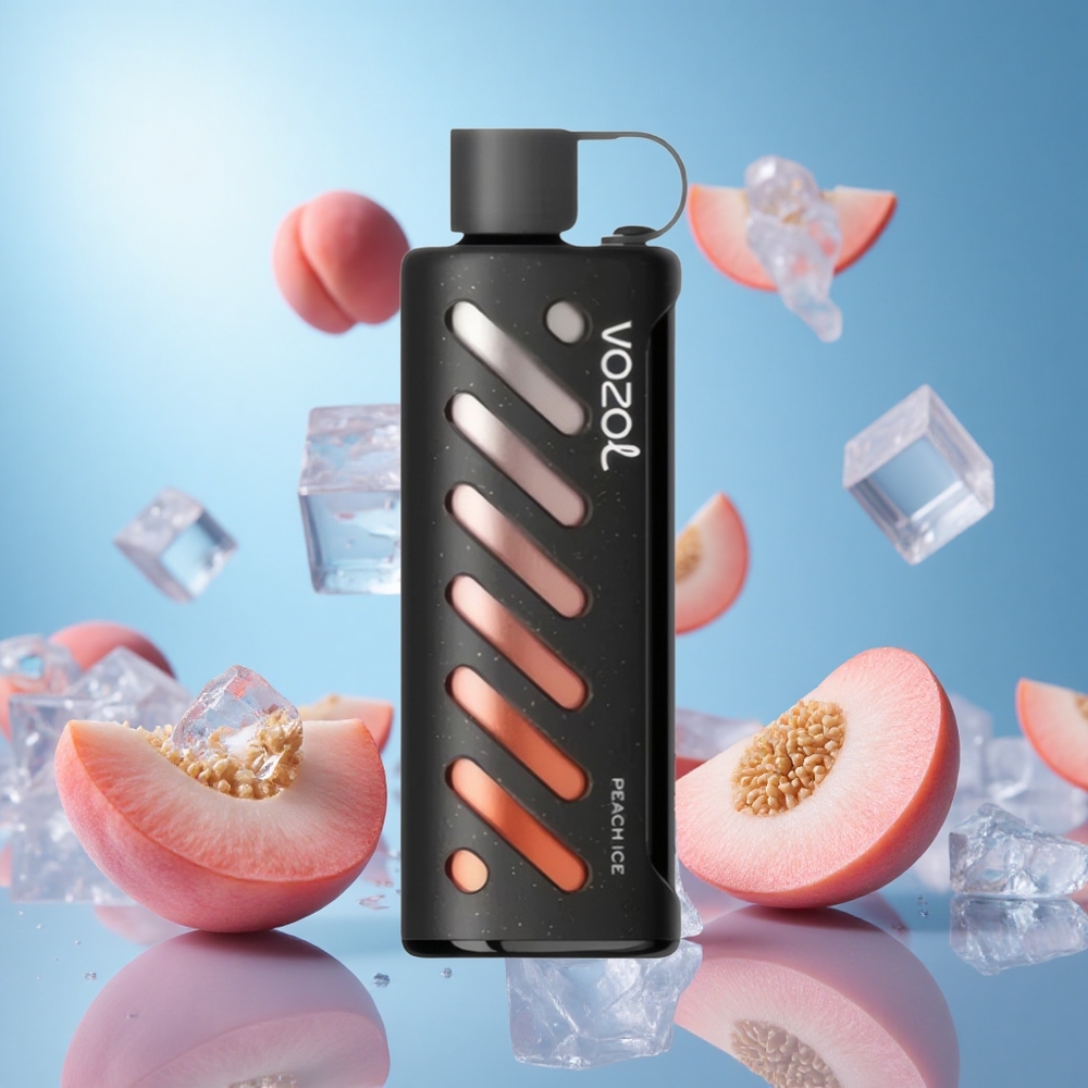 VOZOL Gear Shisha 25000 Puffs Persika Is 30 Läcker Smaker Dual Mesh Dual Modes partihandel Sverige