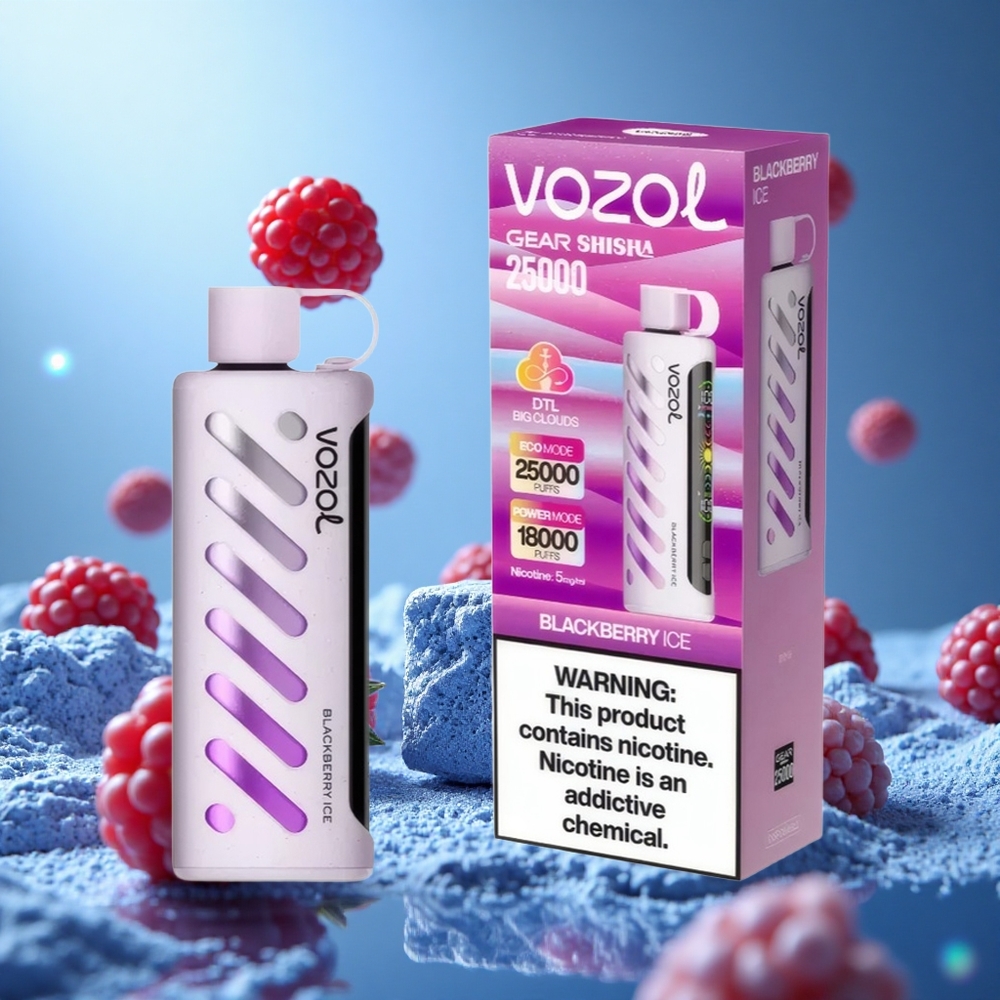 VOZOL Gear Shisha 25000 Puffs Svartbär Is Smarta Chip: S.i.L.C Tech Batterikapacitet: 1000mAh partihandel Sverige