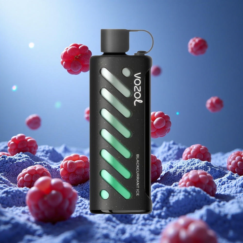 VOZOL Gear Shisha 25000 Puffs Svartvinbär Is 30 Läckra Smaker Dual Mesh Dual Modes partihandel Sverige