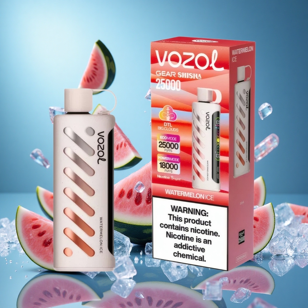 VOZOL Gear Shisha 25000 Puffs Vattenmelon Is Smaker: 30 Läckra smaker Batterikapacitet: 1000mAh partihandel Sverige