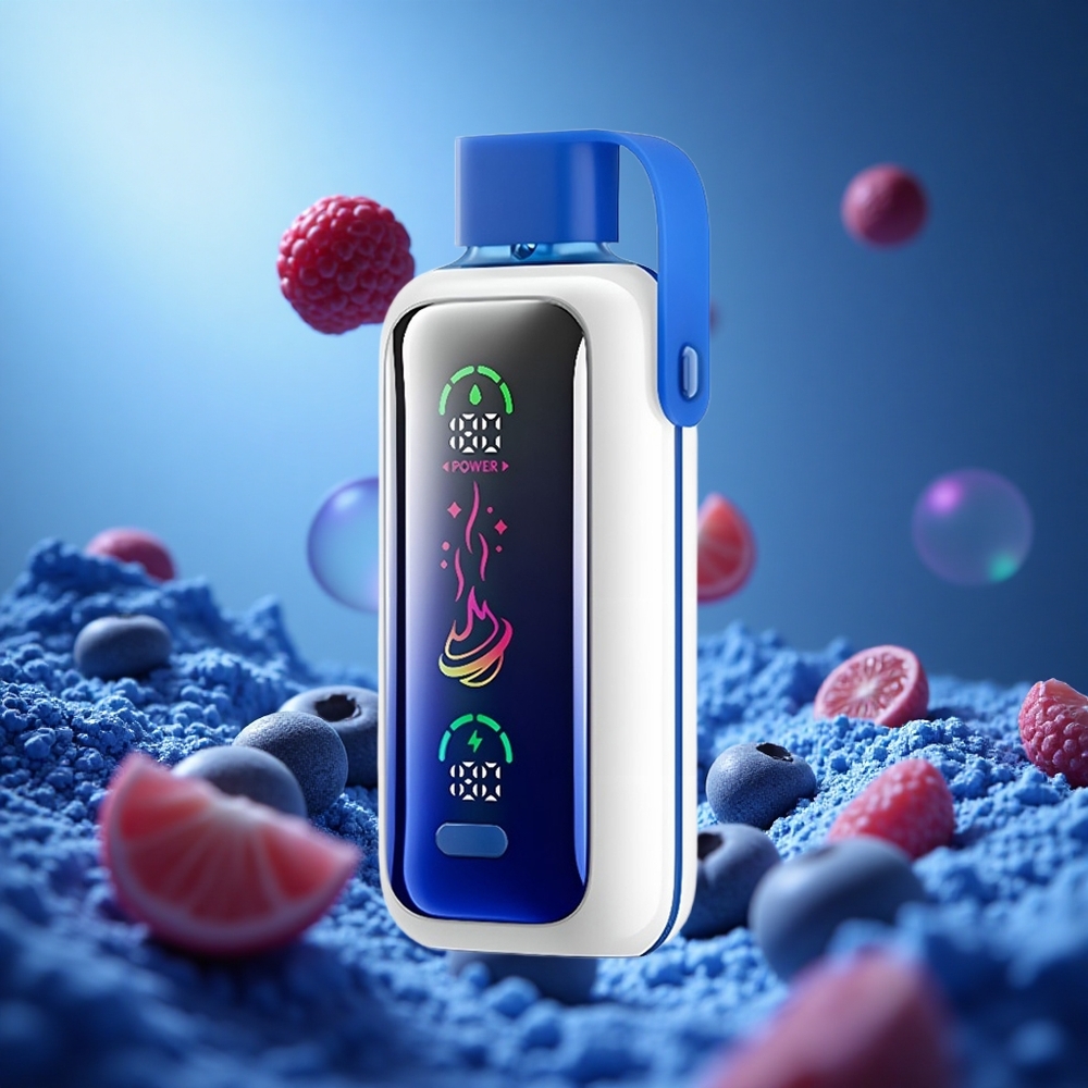 VOZOL Star 20000 Puffs Blåbär Storm 2.2" HD spegelskärm Dual mesh partihandel Sverige