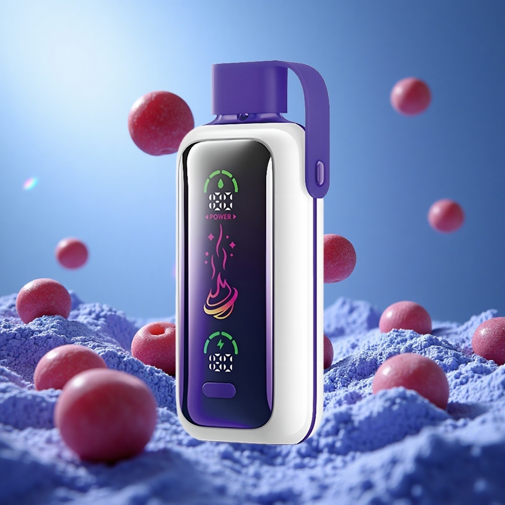 VOZOL Star 20000 Puffs Druvis Engångsvape 2.2" HD-spegelskärm Dual mesh partihandel Sverige