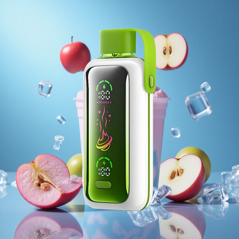 VOZOL Star 20000 Puffs Dubbel Äpple Is med 2,2" HD-spegelskärm och 650mAh batteri partihandel Sverige