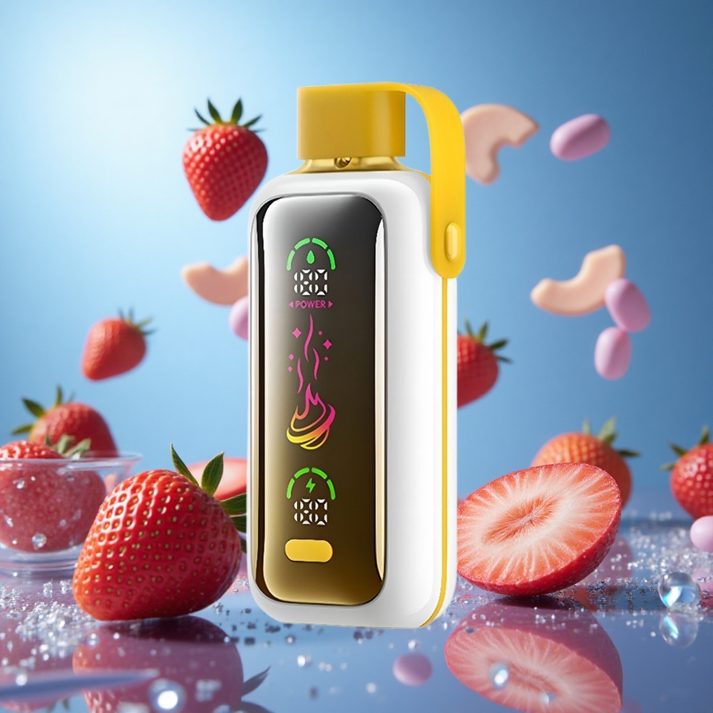 VOZOL Star 20000 Puffs Jordgubb Mango 2.2" HD-spegelskärm Dual mesh partihandel Sverige