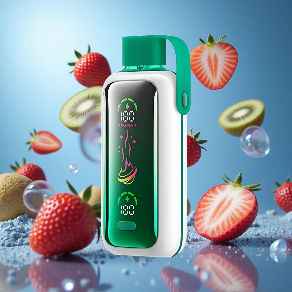 VOZOL Star 20000 Puffs Jordgubbe Kiwi 2,2" HD-spegelskärm Dubbel mesh partihandel Sverige