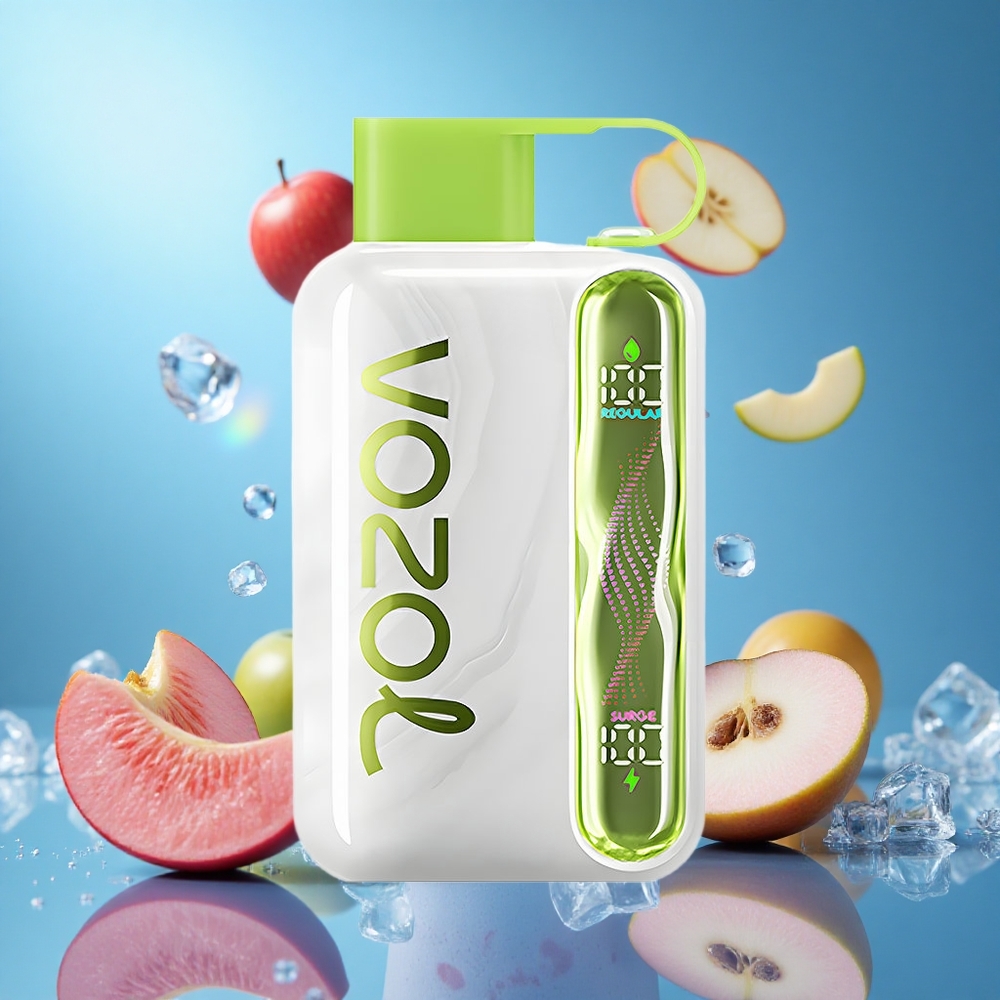 VOZOL STAR 40000 Puffs Engångsvape Sur Äpple Is Batterikapacitet: 1000mAh Nicotinnivå: 20/50mg/ml partihandel Sverige