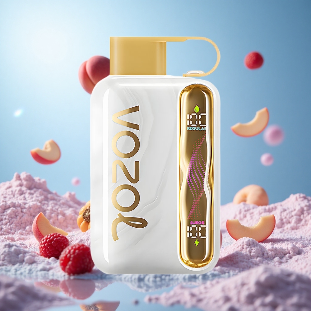 VOZOL STAR 40000 Puffs Vit Persika Hallon 1000mAh Batterikapacitet Typ-C-laddningsport partihandel Sverige