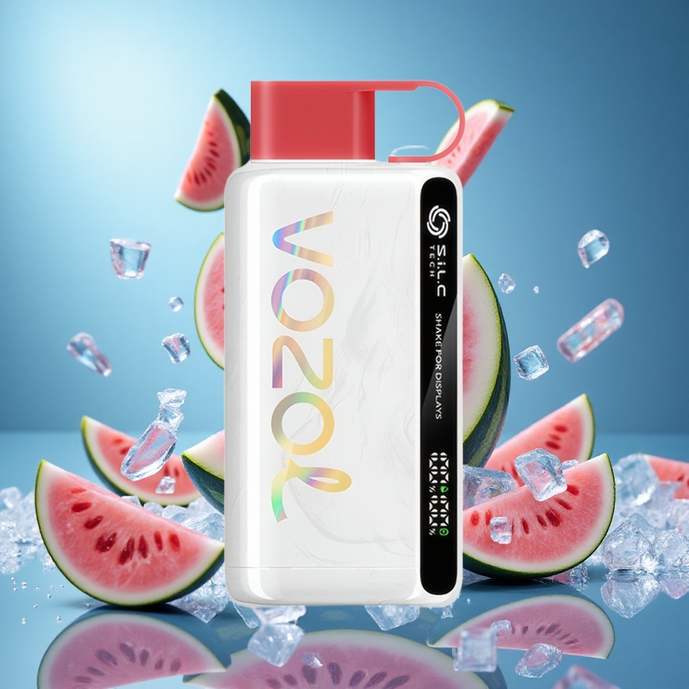 VOZOL STAR 9000/12000 Engångs-vape Vattenmelon Is med S.i.L.C TECH och Skaka för display 650mAh partihandel Sverige
