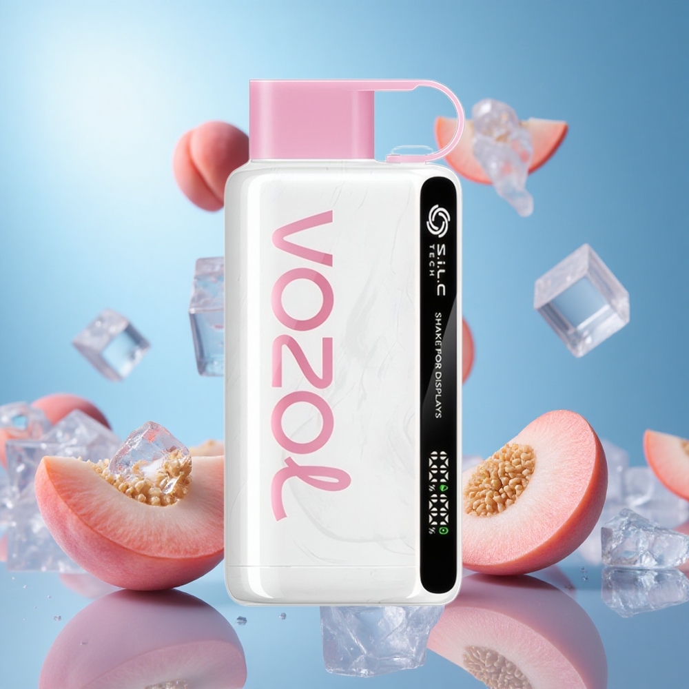 VOZOL STAR 9000/12000 Engångsvape Persika Is 30% snabbare laddning 650mAh Batterikapacitet partihandel Sverige
