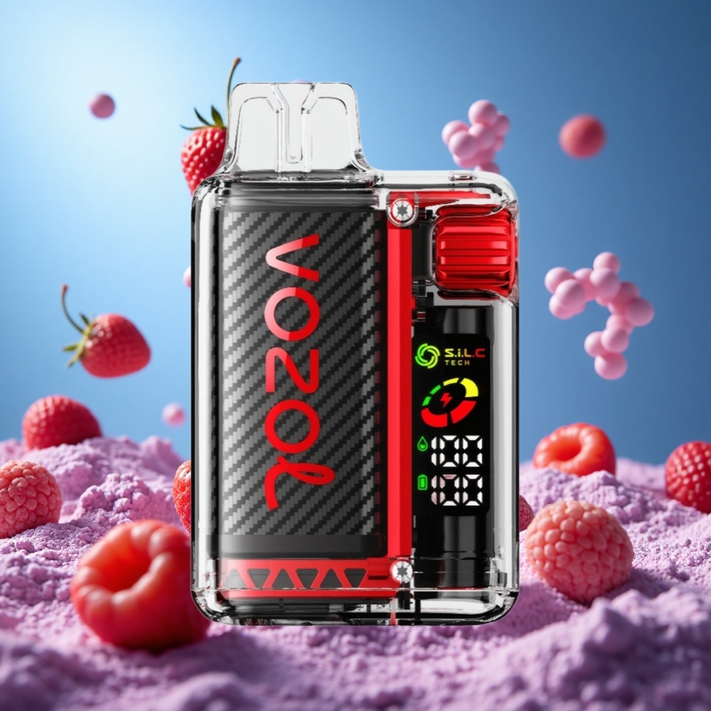 VOZOL Vista 20000 Puffs Jordgubb Hallon Körsbär Återuppladdningsbart Batteri: 650mAh 6-nivå Wattjustering partihandel Sverige