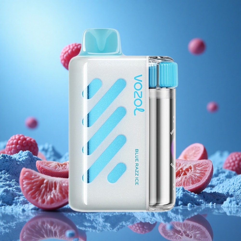 VOZOL VISTA 40000 Puffs Återuppladdningsbar E-cigarett Blå Hallon Is MTL Mesh Coil partihandel Sverige